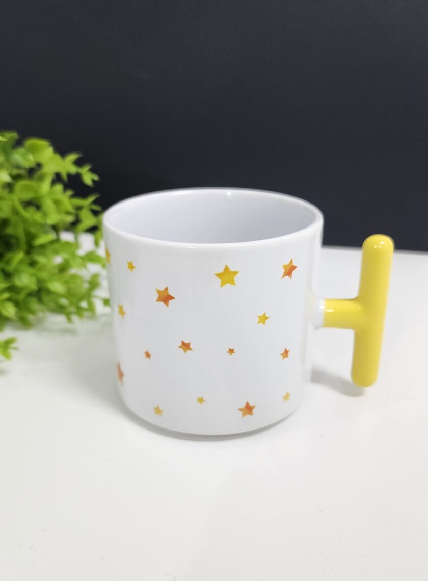 Küçük Prens ve Yıldız  Desenli Porselen T Kupa Bardak Latte Fincanı - Görsel 4