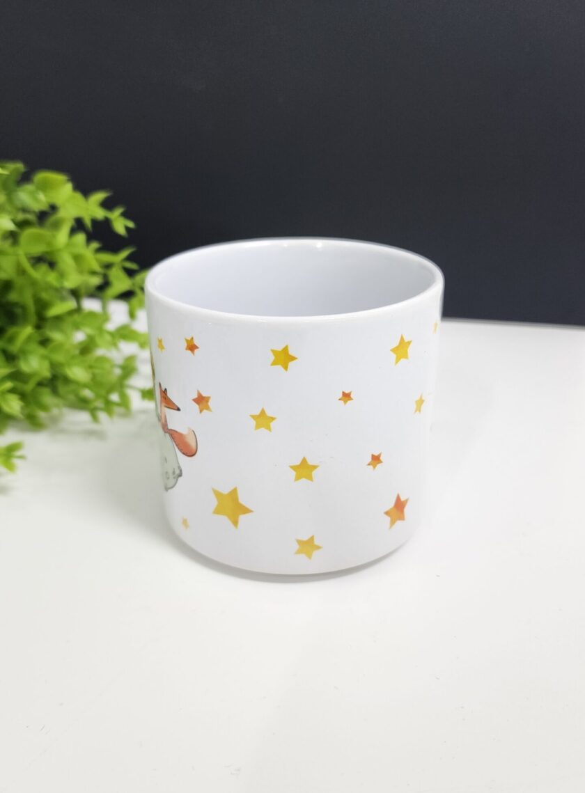 Küçük Prens ve Yıldız  Desenli Porselen T Kupa Bardak Latte Fincanı - Görsel 3