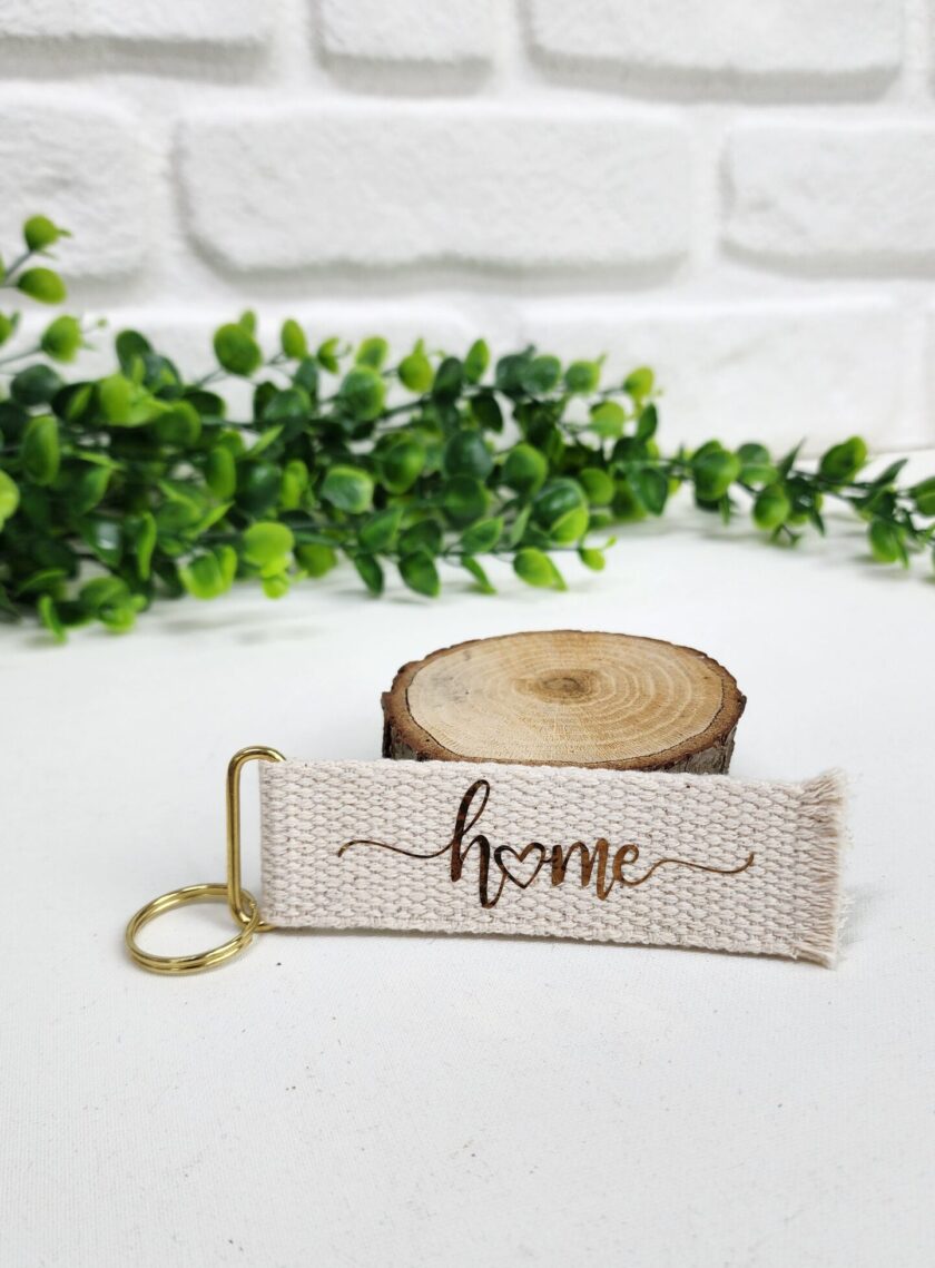 Home Yazılı Gold Aksesuarlı Kordon Anahtarlık