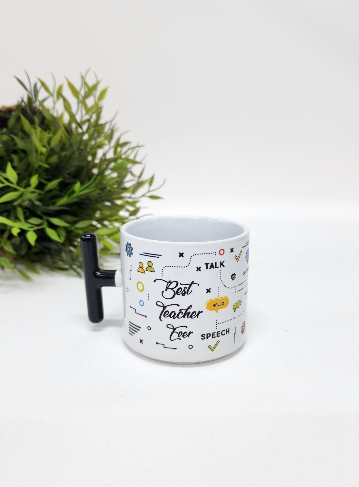 – Öğretmenler İçin İngilizce Kelime ve Best Teacher Ever Yazılı Porselen T Kupa Bardak Latte Fincanı Öğretmenler İçin İngilizce Kelime ve Best Teacher Ever Yazılı Porselen T Kupa Bardak Latte Fincanı