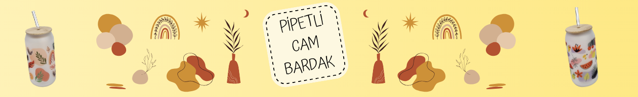Pipetli Cam Bardak